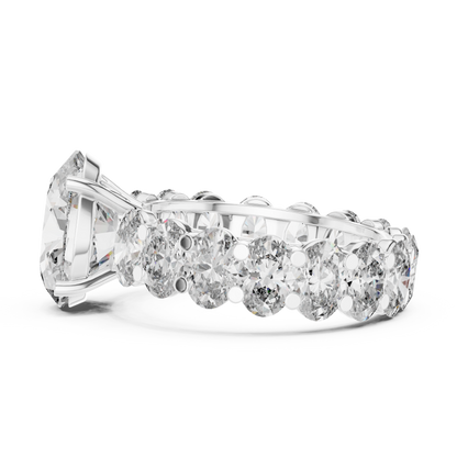 Mixed Shape Lab Grown Diamond Side Stone Ring