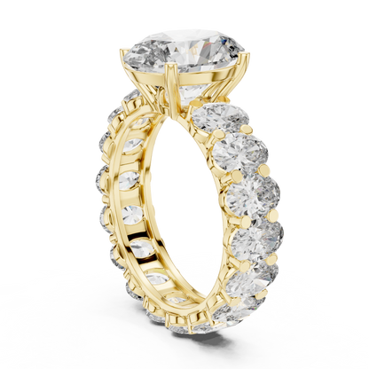 Mixed Shape Lab Grown Diamond Side Stone Ring