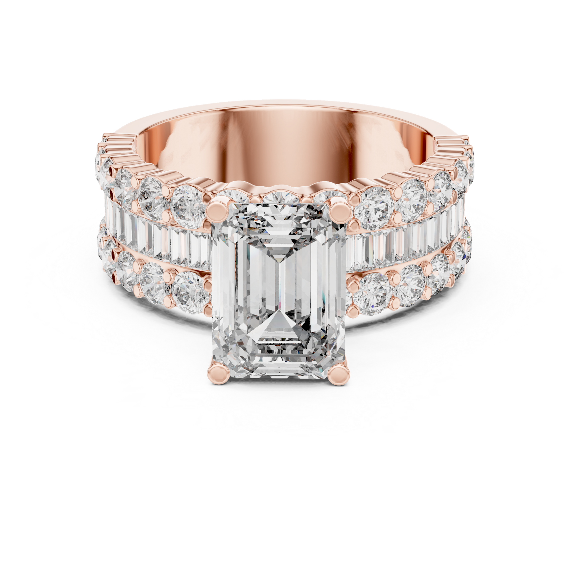 Mixed Shape Lab Grown Diamond Halo Ring
