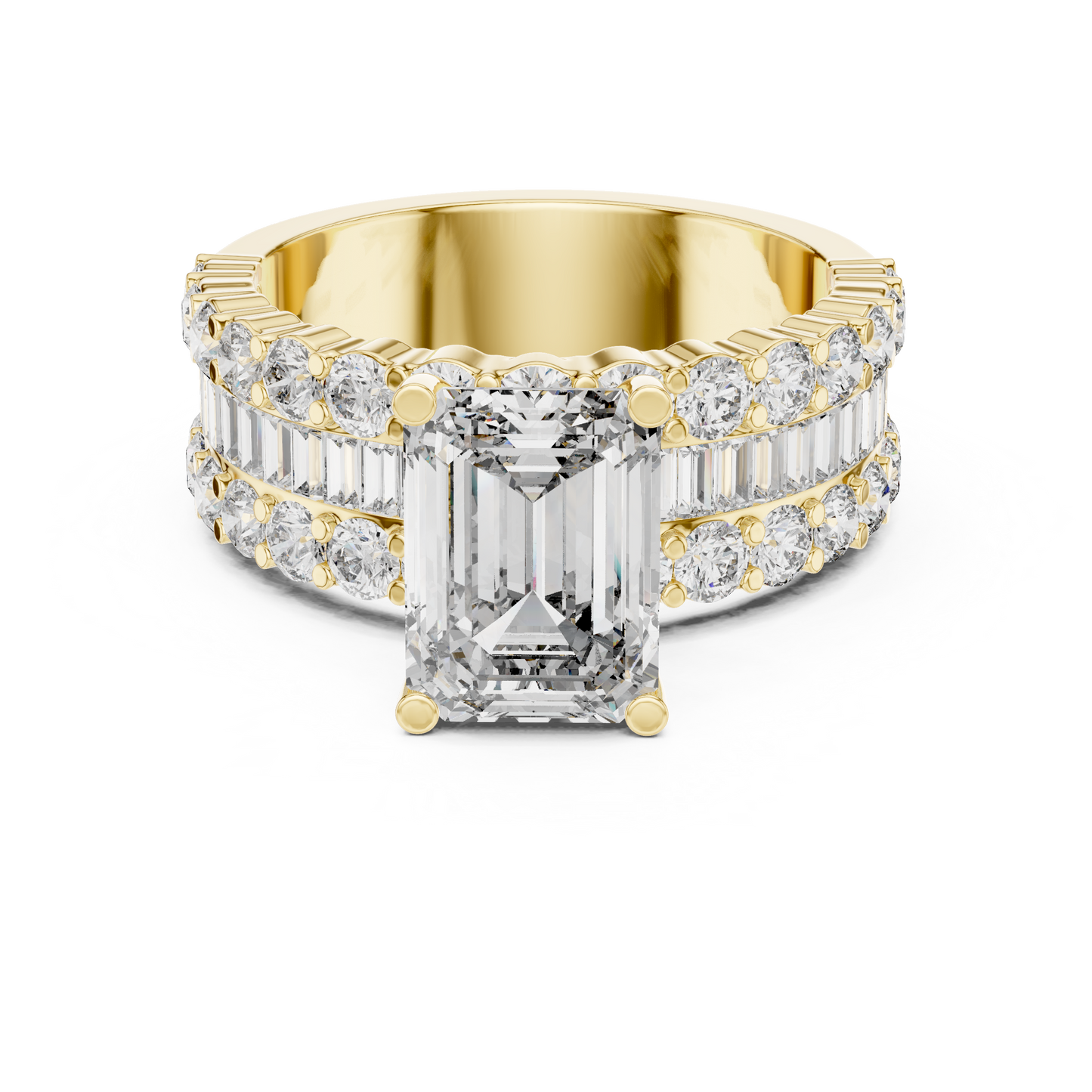 Mixed Shape Lab Grown Diamond Halo Ring