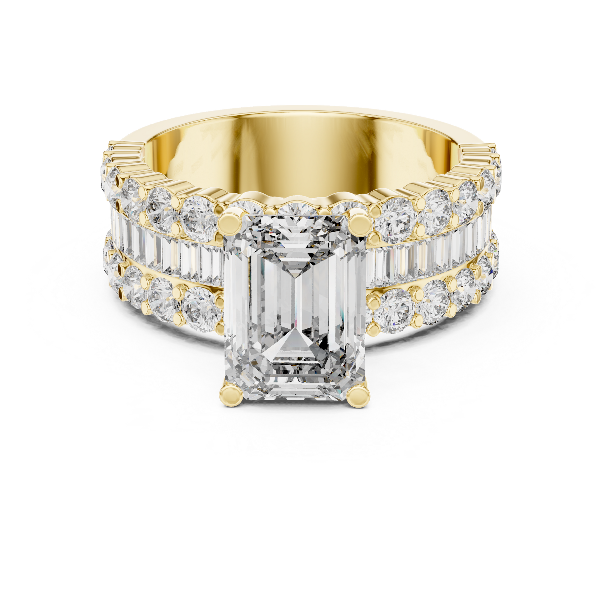 Mixed Shape Lab Grown Diamond Halo Ring