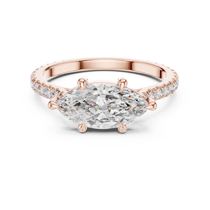 Mixed Shape Lab Grown Diamond Side Stone Ring