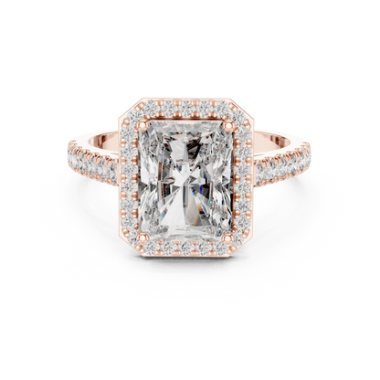 Mixed Shape Lab Grown Diamond Halo Ring