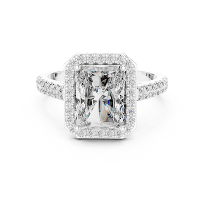 Mixed Shape Lab Grown Diamond Halo Ring
