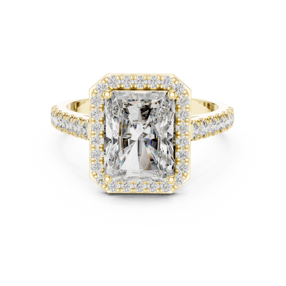 Mixed Shape Lab Grown Diamond Halo Ring