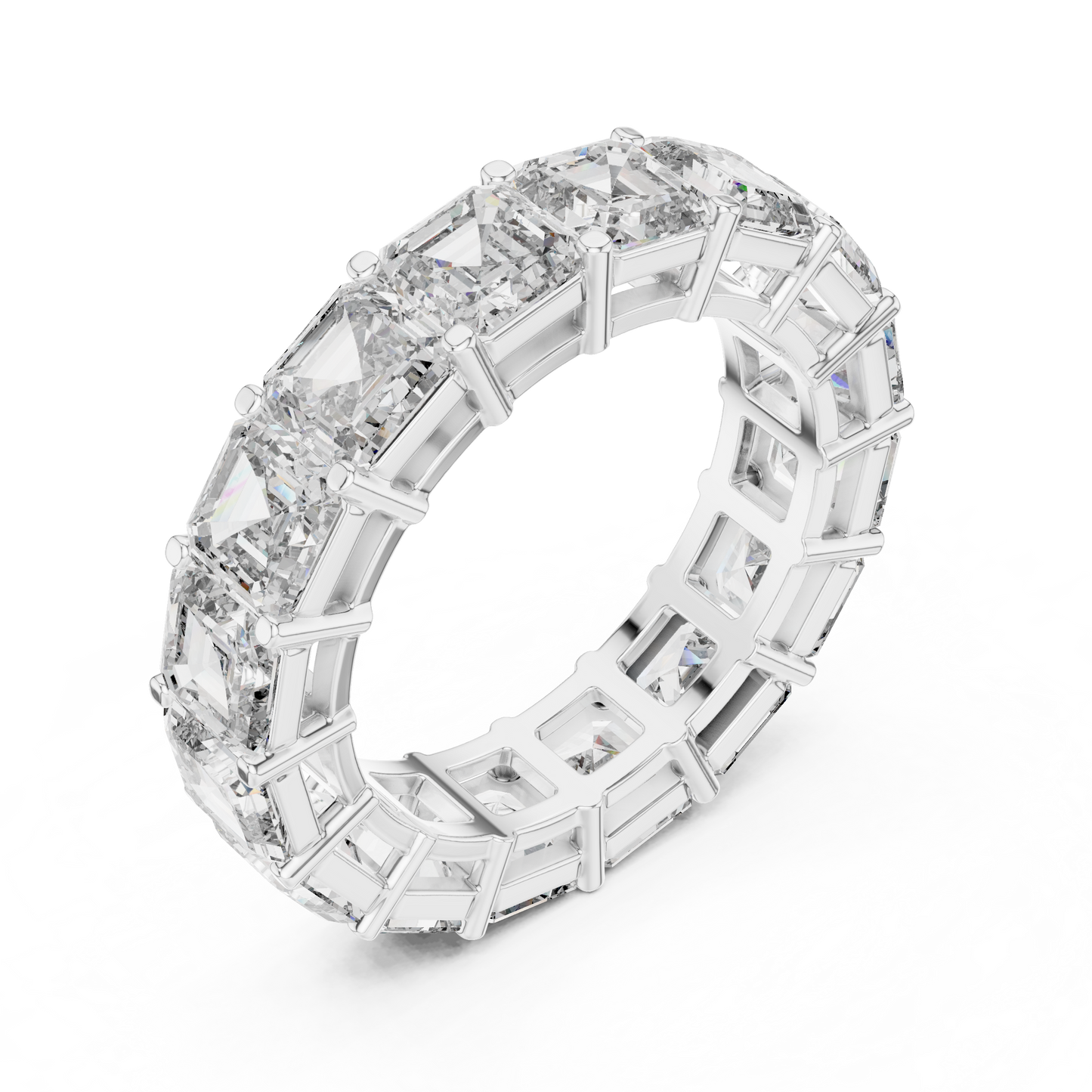 Mixed Shape Lab Grown Diamond Eternity Ring