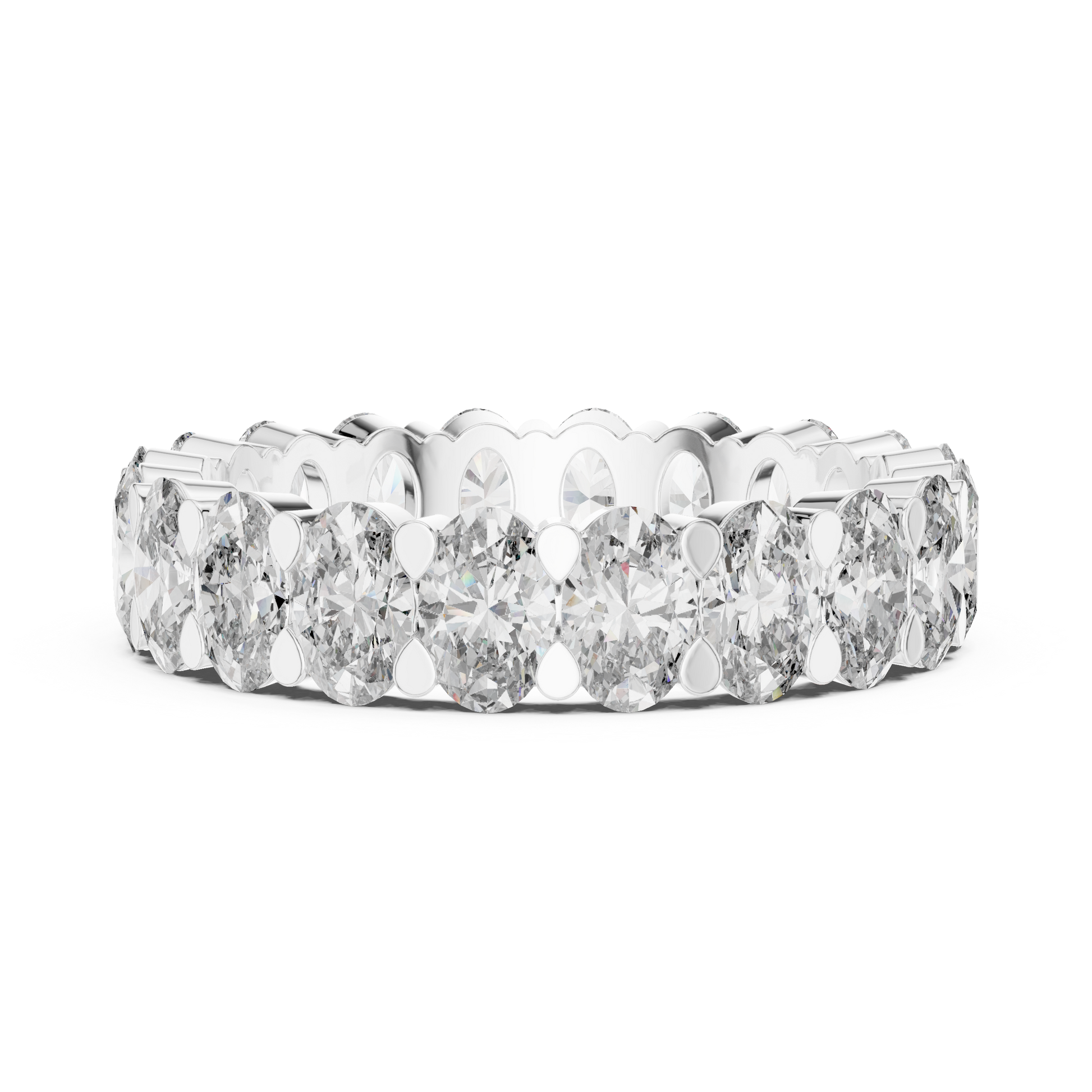 Mixed Shape Lab Grown Diamond Eternity Ring