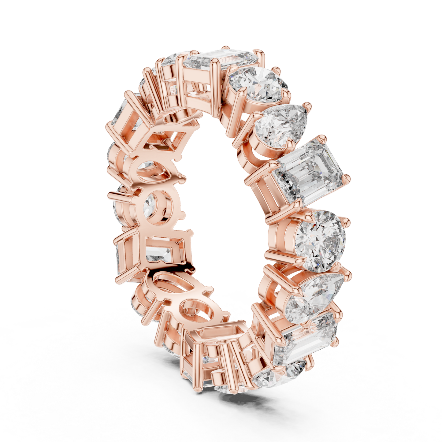 Mixed Shape Lab Grown Diamond Eternity Ring