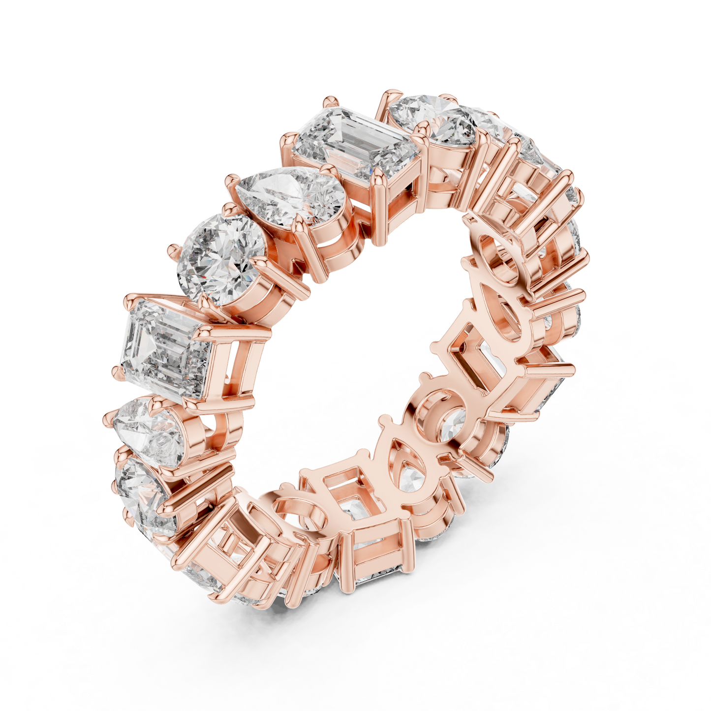 Mixed Shape Lab Grown Diamond Eternity Ring