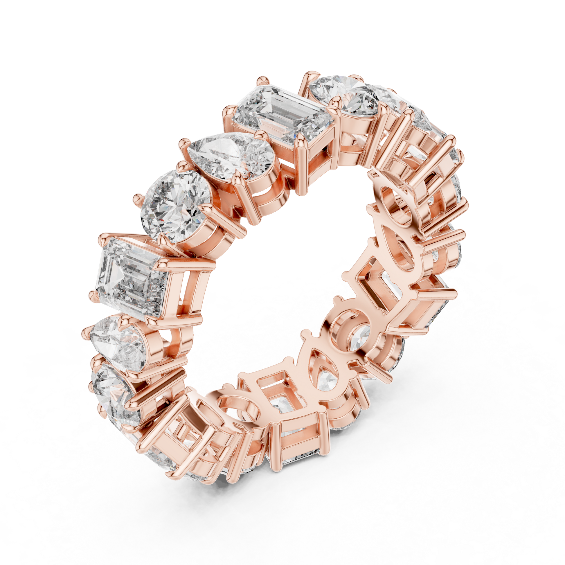 Mixed Shape Lab Grown Diamond Eternity Ring