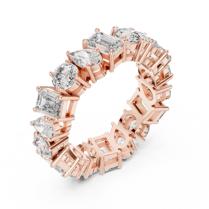 Mixed Shape Lab Grown Diamond Eternity Ring