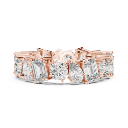 Mixed Shape Lab Grown Diamond Eternity Ring