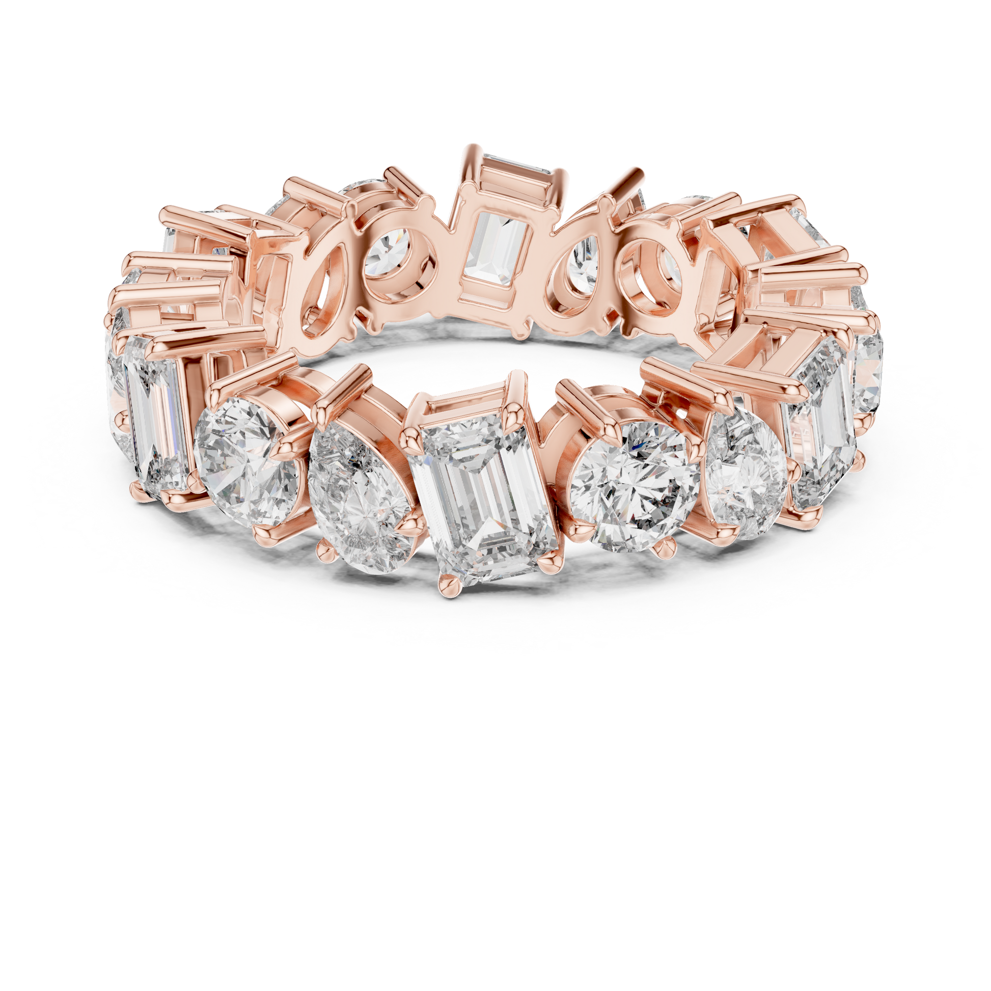Mixed Shape Lab Grown Diamond Eternity Ring