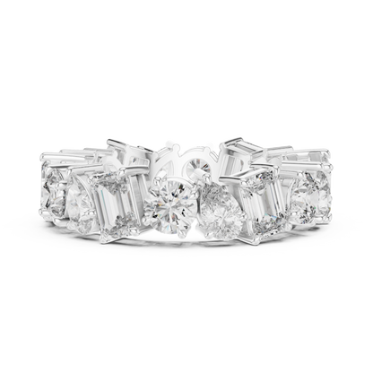 Mixed Shape Lab Grown Diamond Eternity Ring