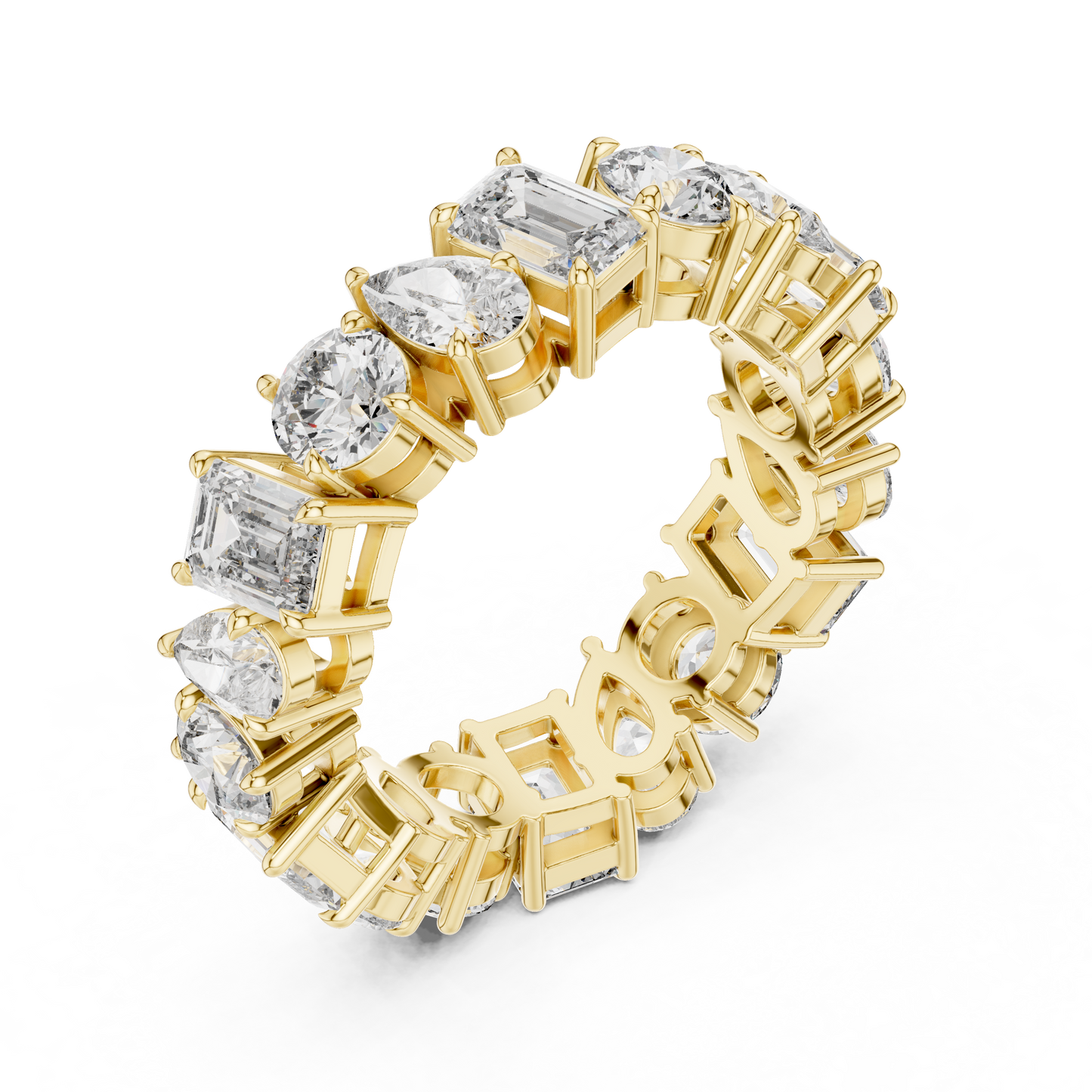 Mixed Shape Lab Grown Diamond Eternity Ring