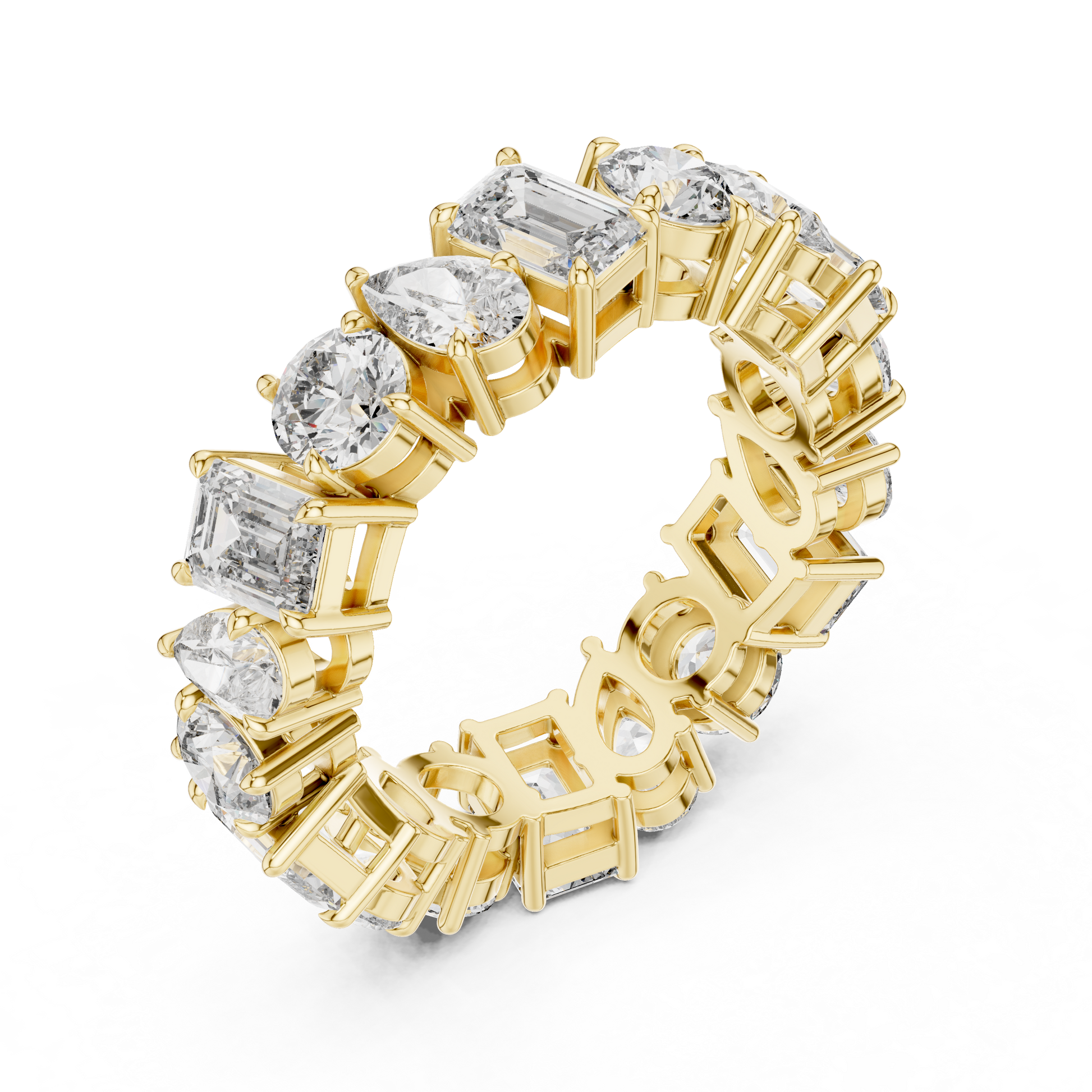 Mixed Shape Lab Grown Diamond Eternity Ring