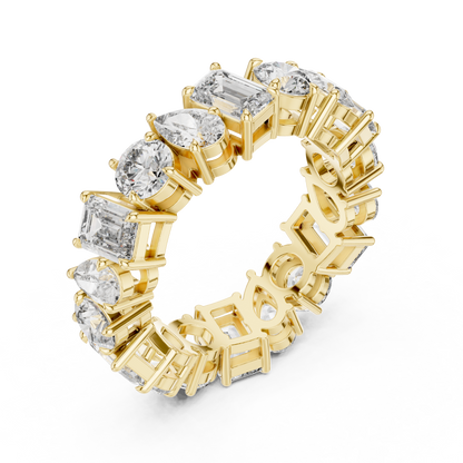 Mixed Shape Lab Grown Diamond Eternity Ring