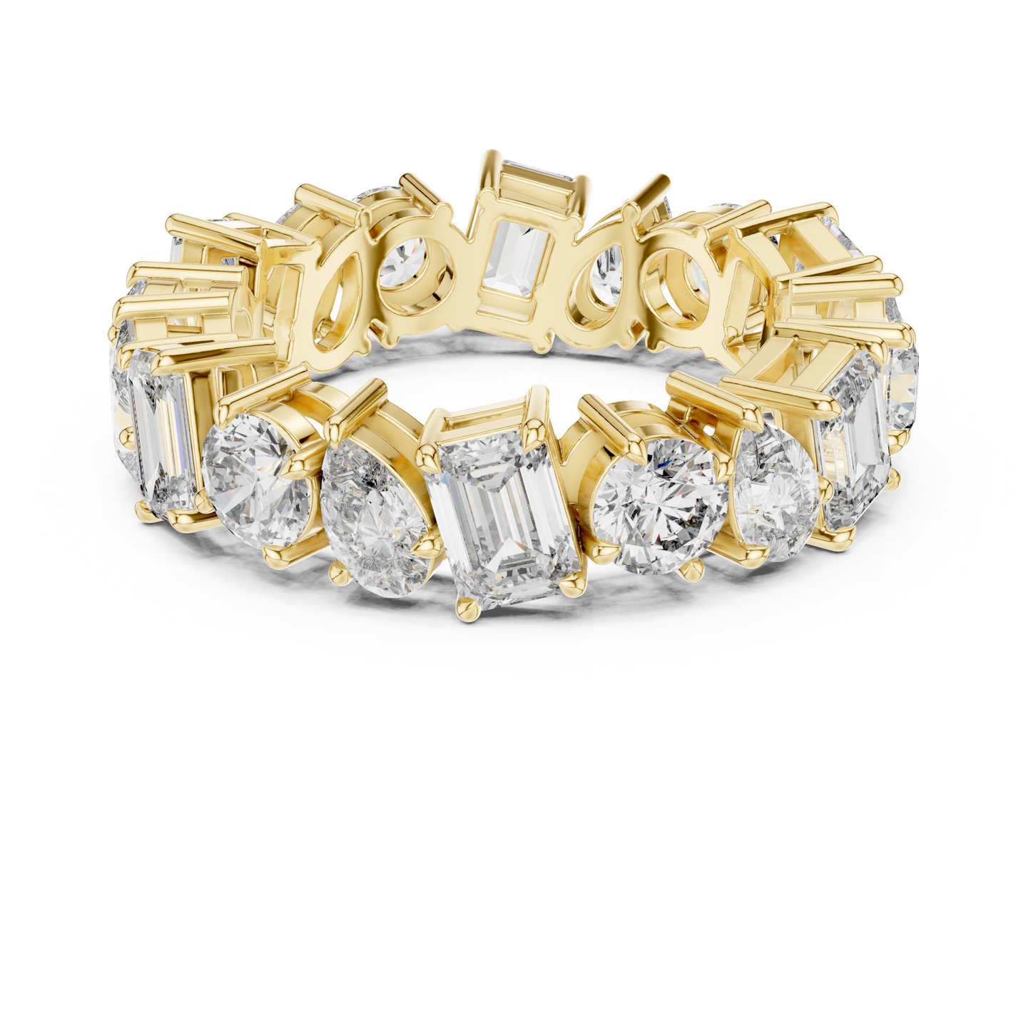 Mixed Shape Lab Grown Diamond Eternity Ring