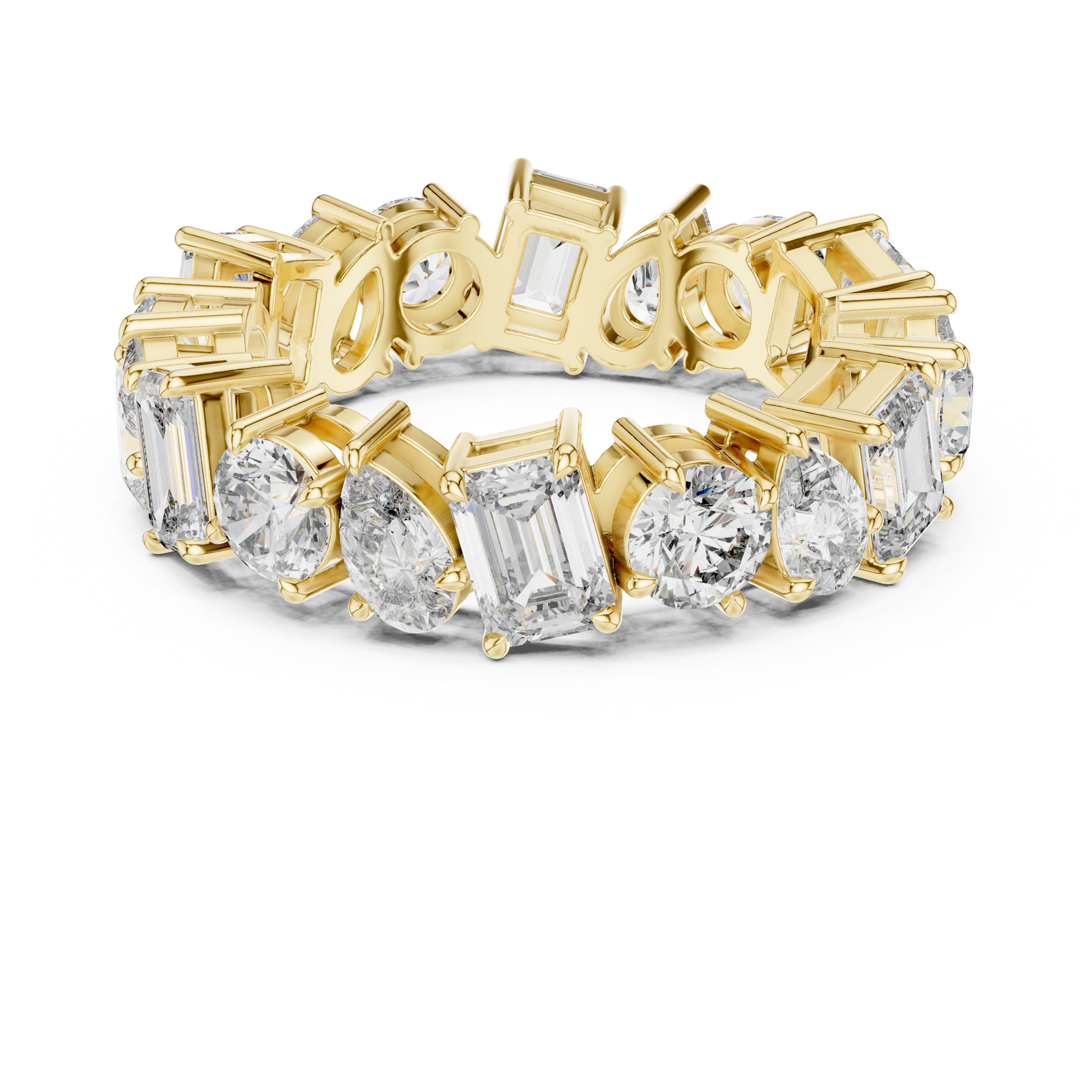 Mixed Shape Lab Grown Diamond Eternity Ring