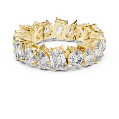 Mixed Shape Lab Grown Diamond Eternity Ring