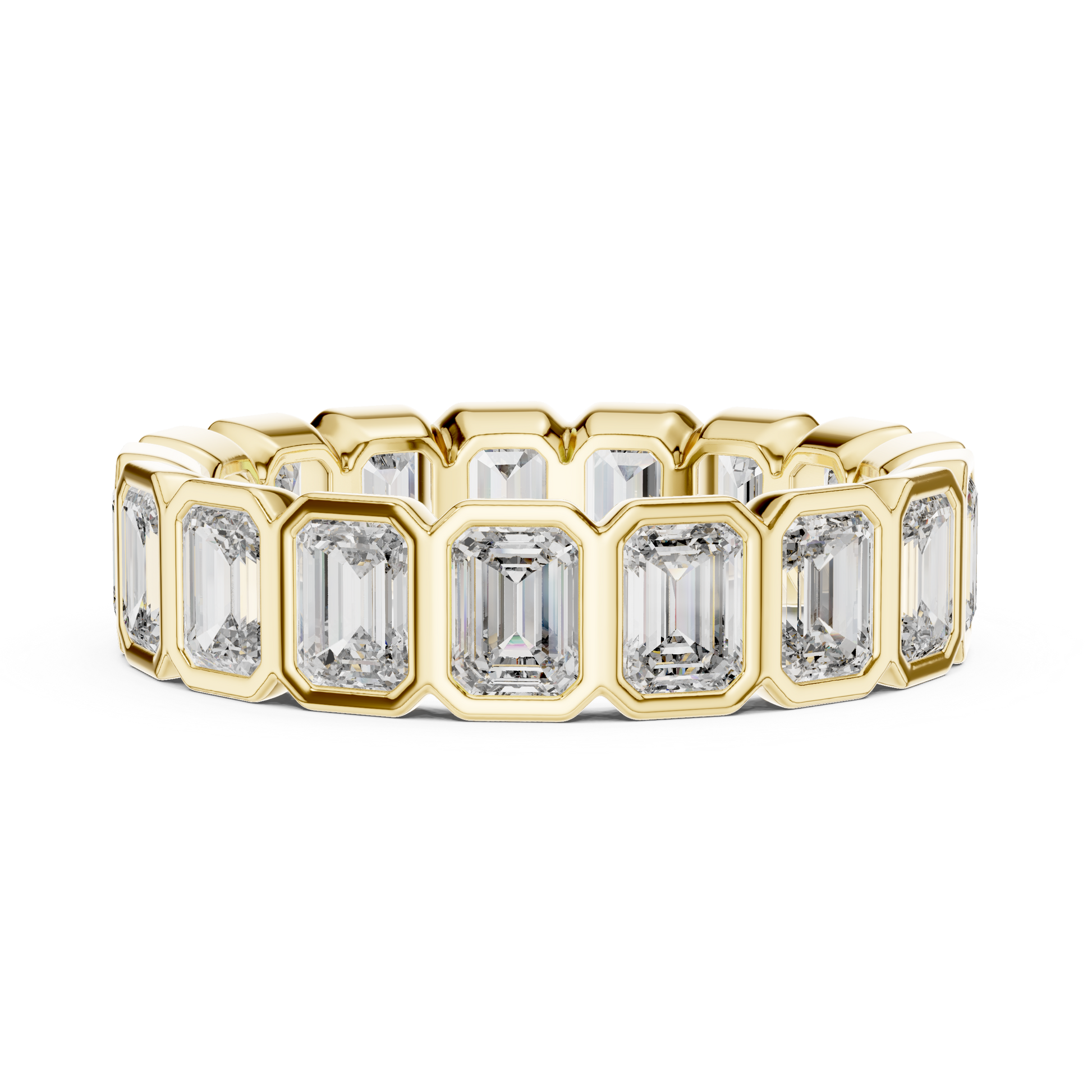 Asscher Eternity Lab Grown Diamond Ring