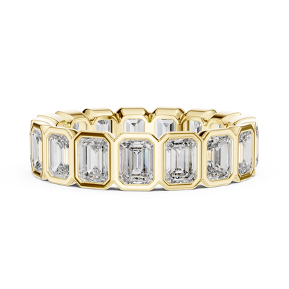 Asscher Eternity Lab Grown Diamond Ring