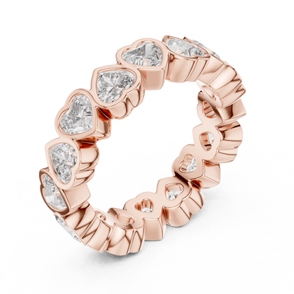 Heart Eternity Lab Grown Diamond Ring