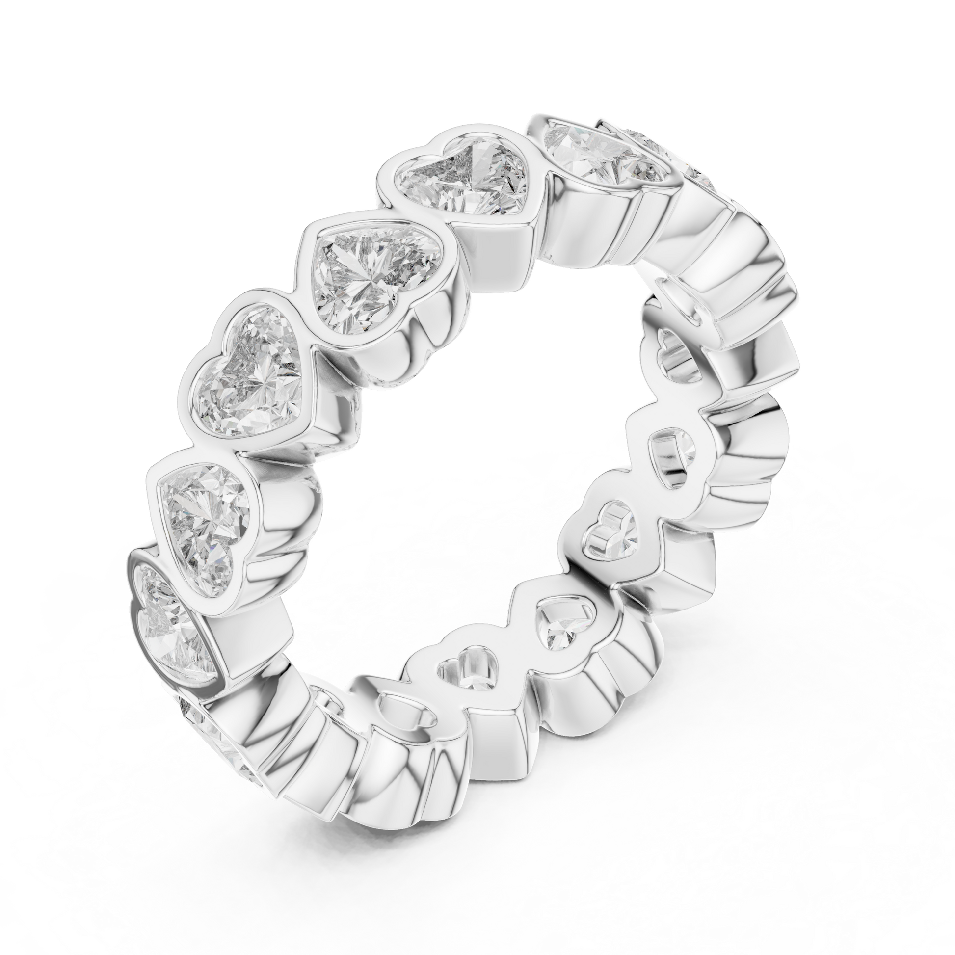 Heart Eternity Lab Grown Diamond Ring