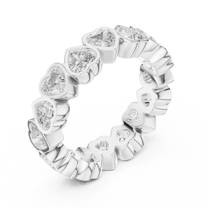 Heart Eternity Lab Grown Diamond Ring