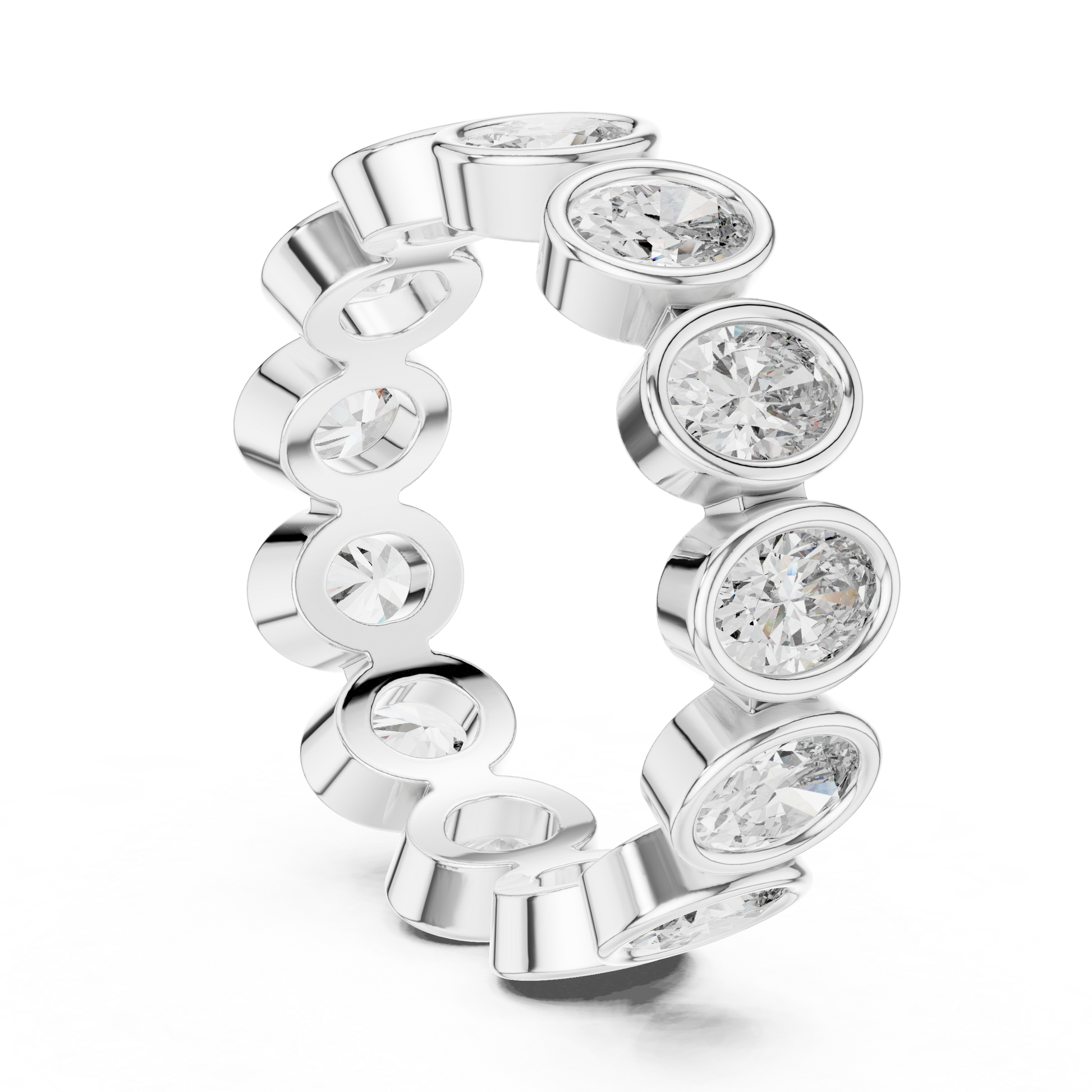 Mixed Shape Lab Grown Diamond Eternity Ring