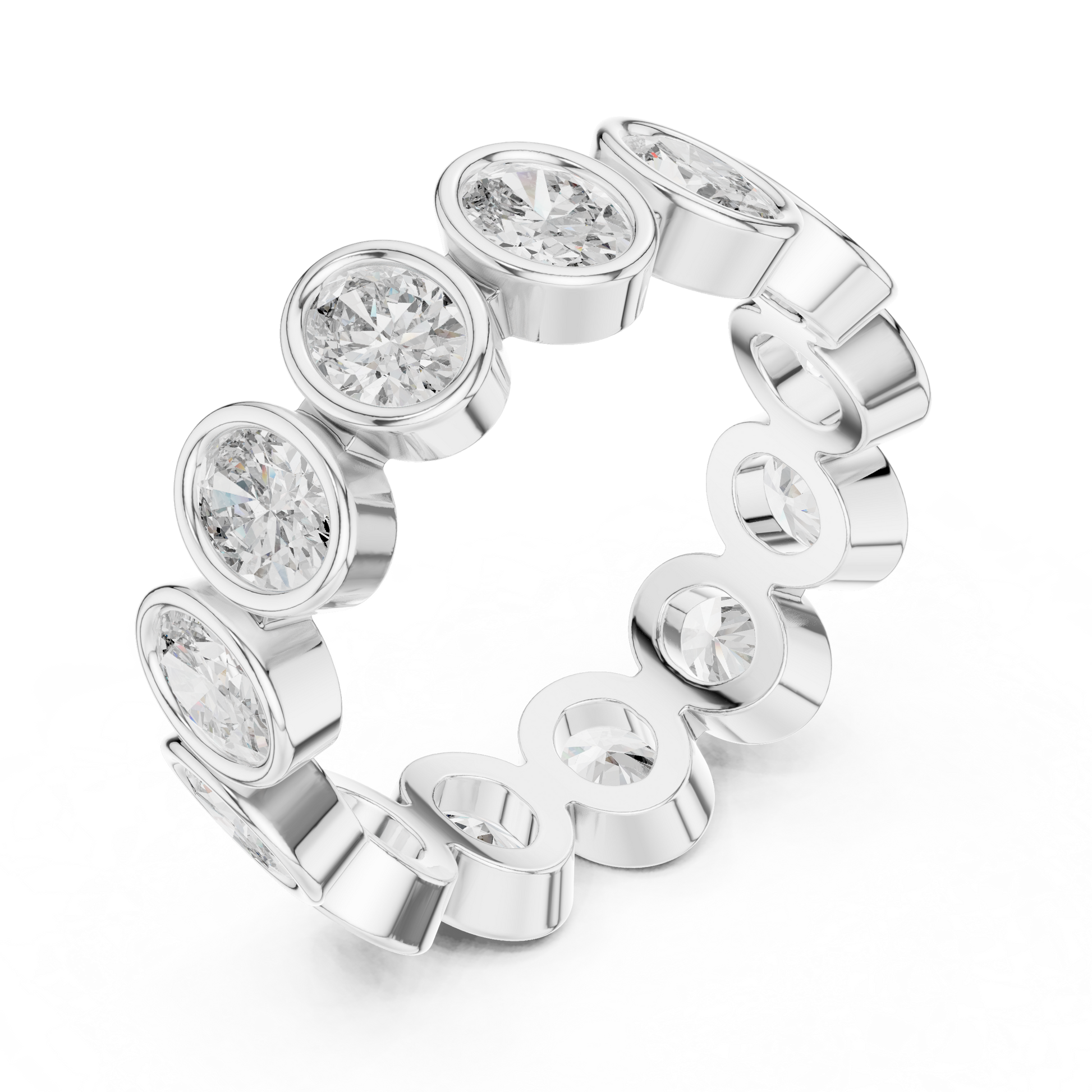 Mixed Shape Lab Grown Diamond Eternity Ring