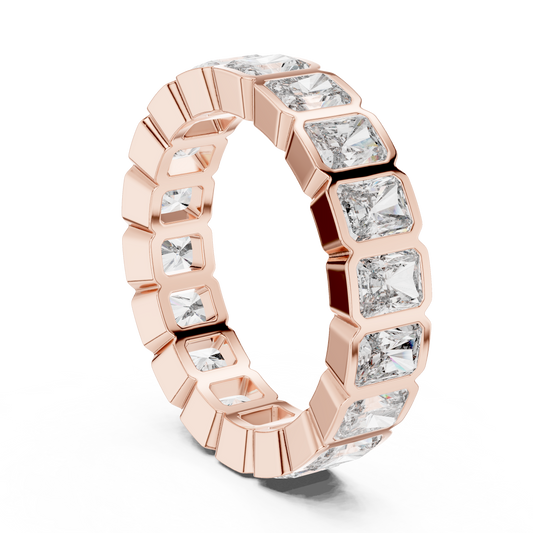 Cushion Eternity Lab Grown Diamond Ring