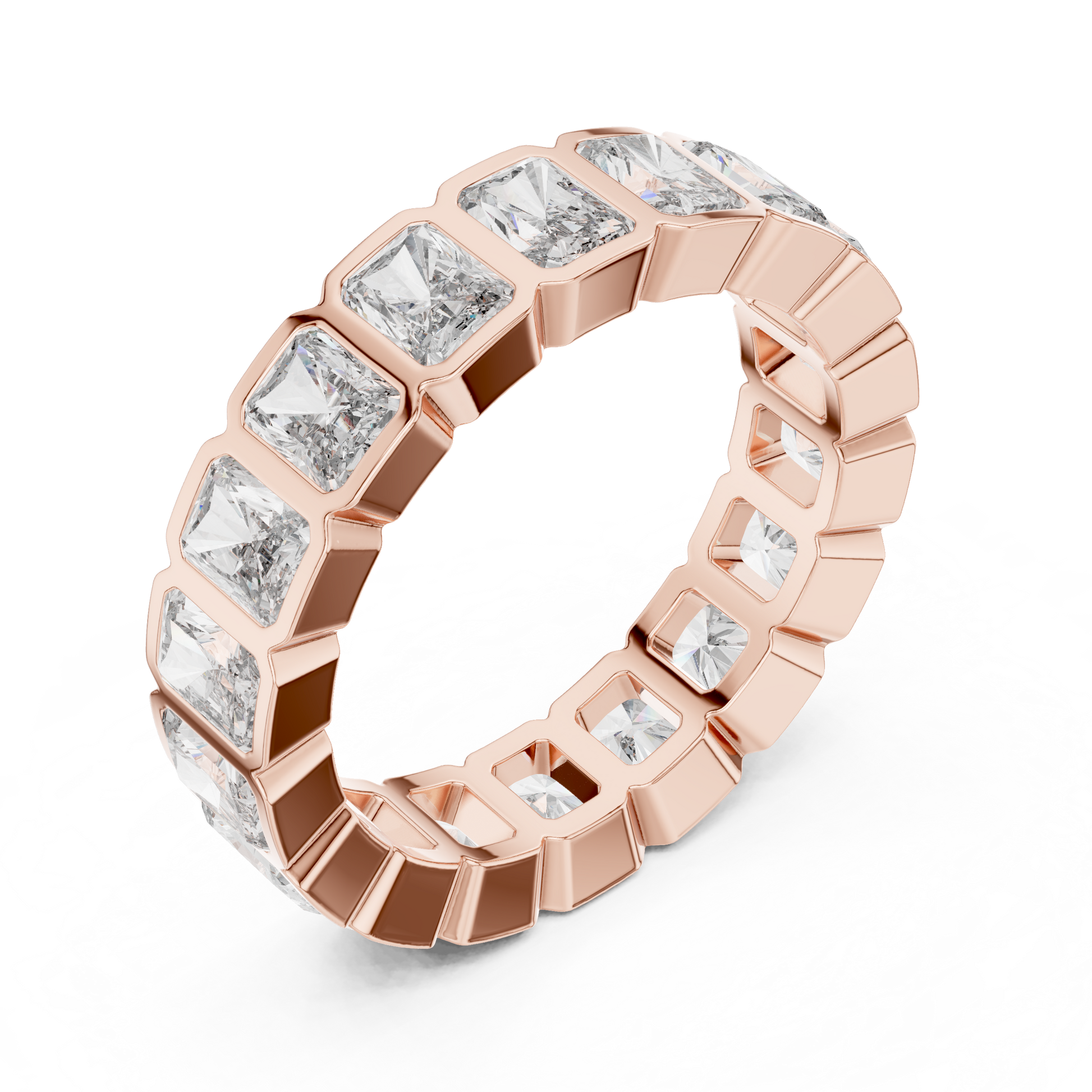 Cushion Eternity Lab Grown Diamond Ring