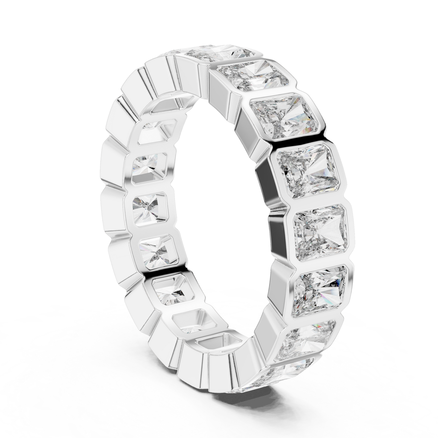 Cushion Eternity Lab Grown Diamond Ring