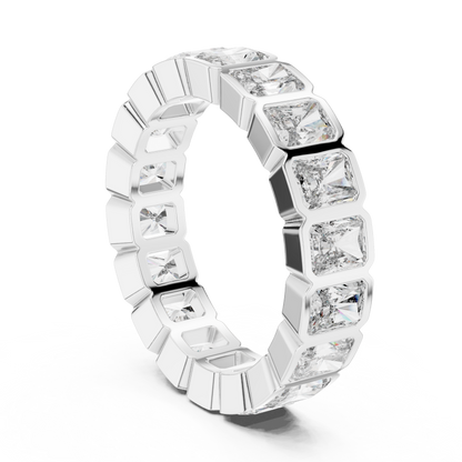 Cushion Eternity Lab Grown Diamond Ring