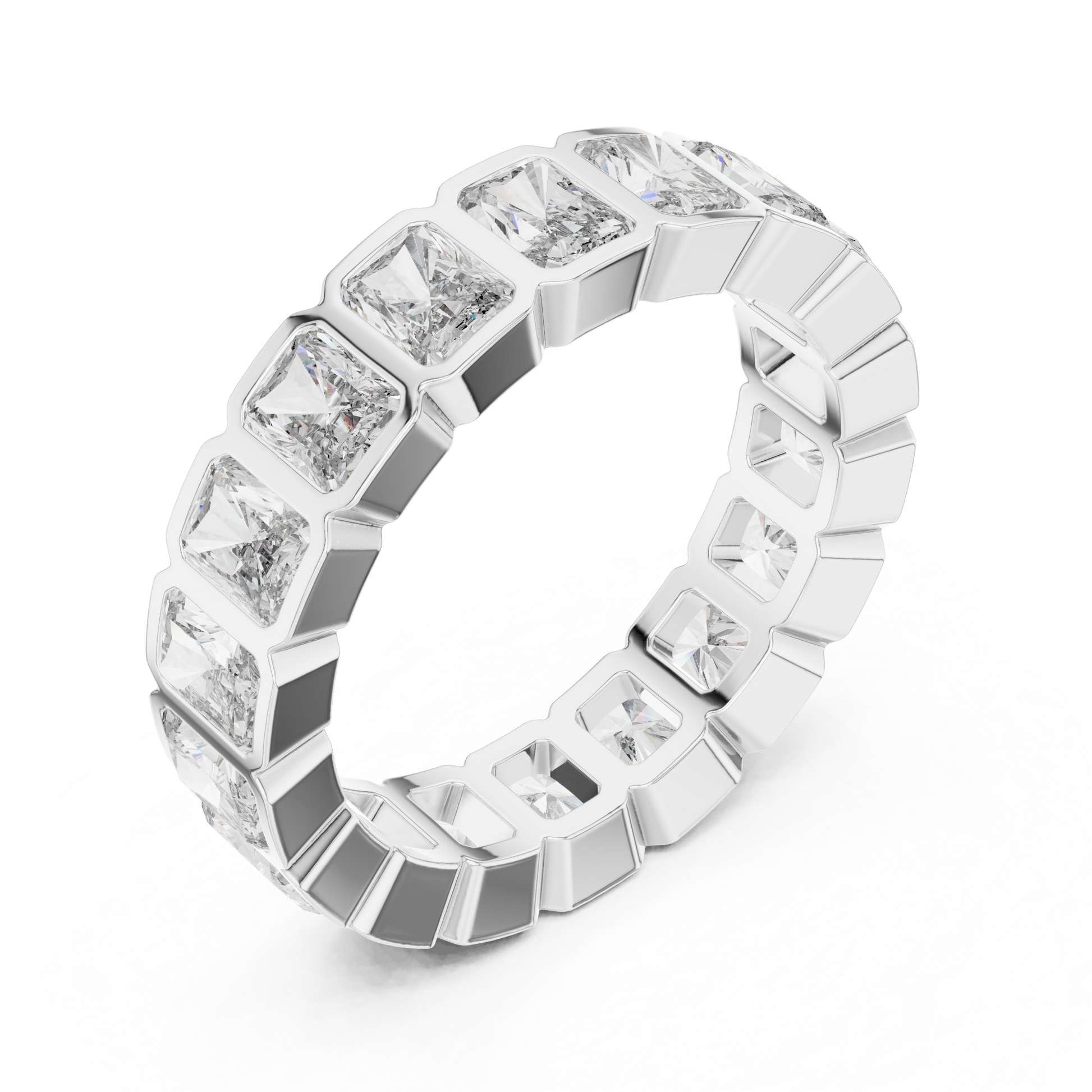 Cushion Eternity Lab Grown Diamond Ring