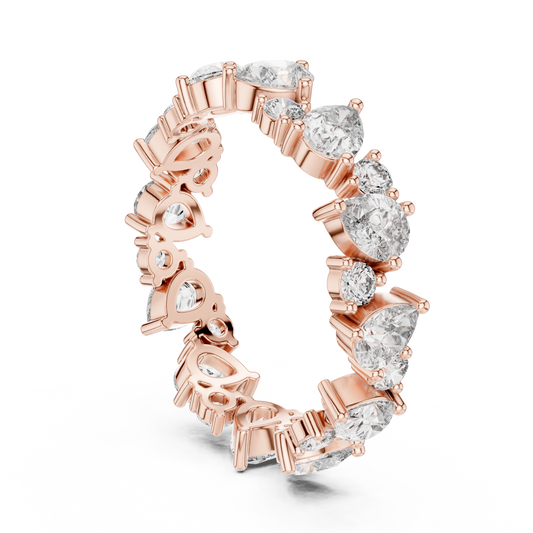 Mixed Shape Lab Grown Diamond Eternity Ring