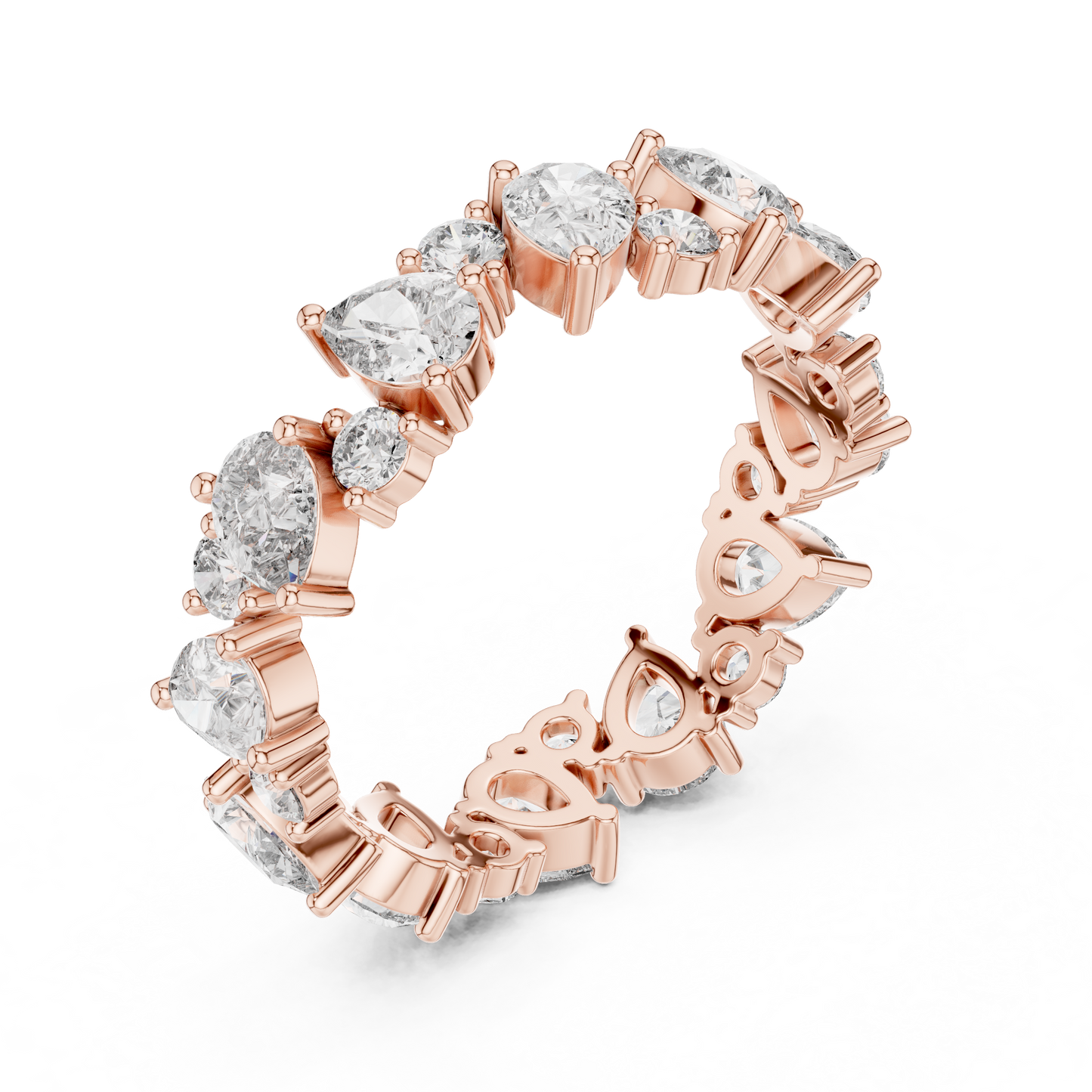 Mixed Shape Lab Grown Diamond Eternity Ring