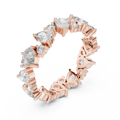 Mixed Shape Lab Grown Diamond Eternity Ring