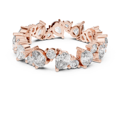 Mixed Shape Lab Grown Diamond Eternity Ring