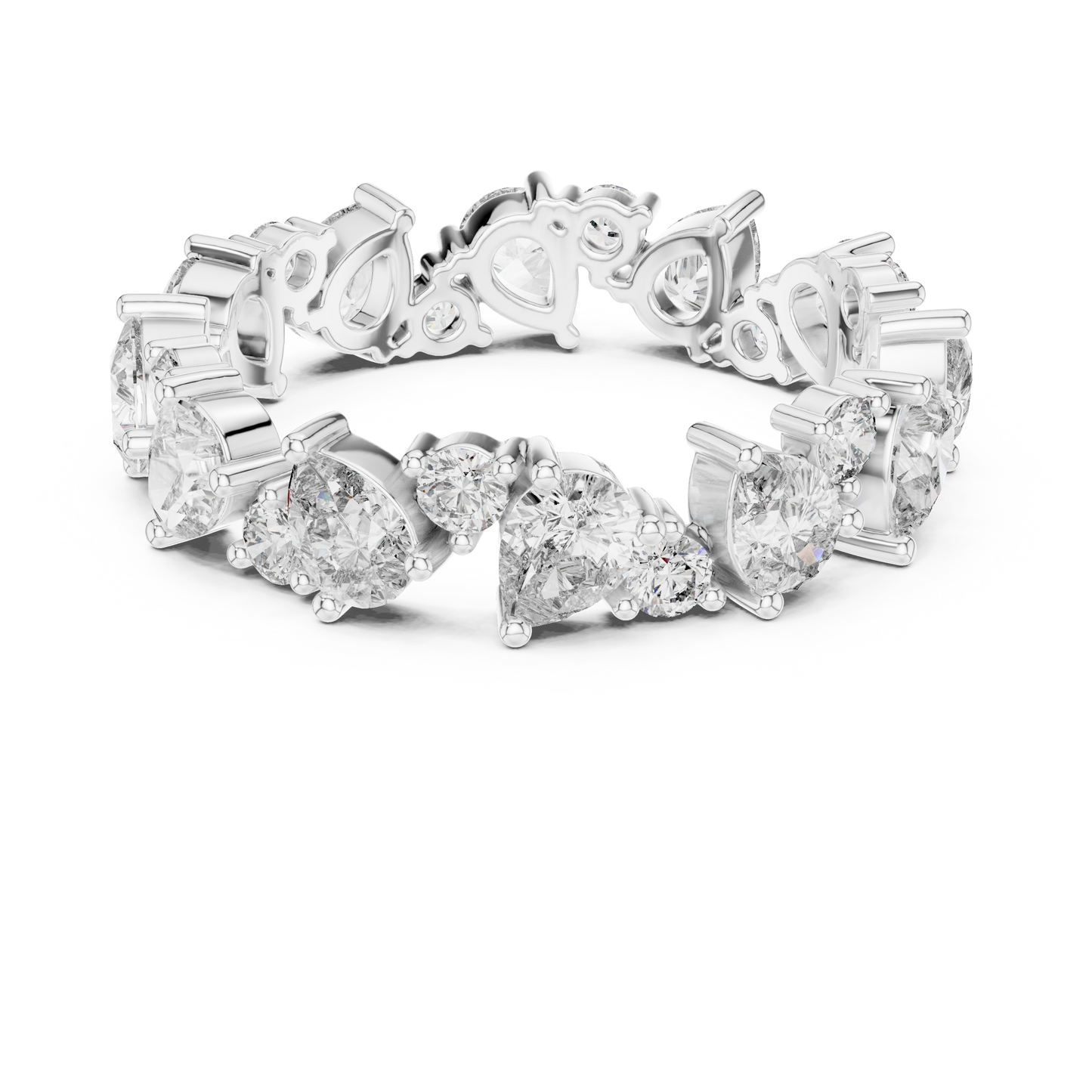 Mixed Shape Lab Grown Diamond Eternity Ring