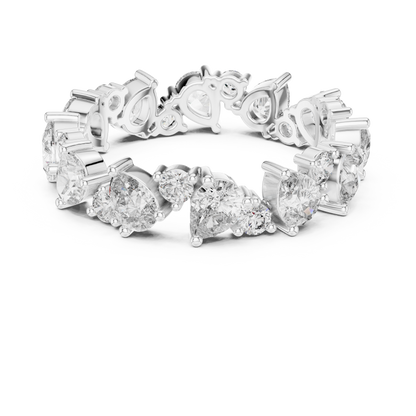 Mixed Shape Lab Grown Diamond Eternity Ring