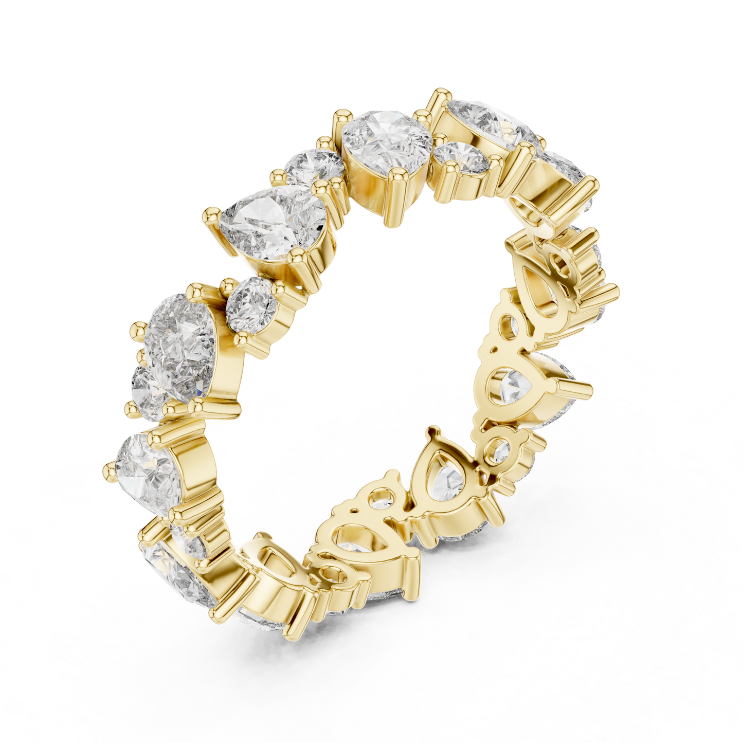 Mixed Shape Lab Grown Diamond Eternity Ring