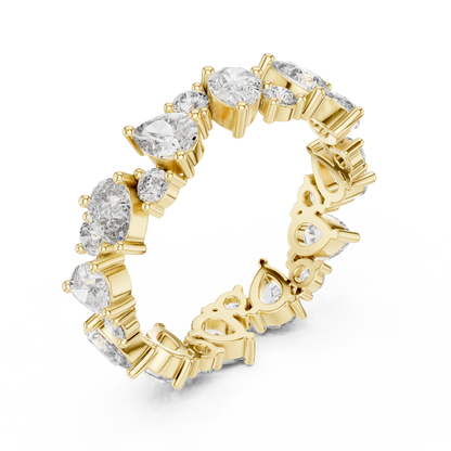 Mixed Shape Lab Grown Diamond Eternity Ring