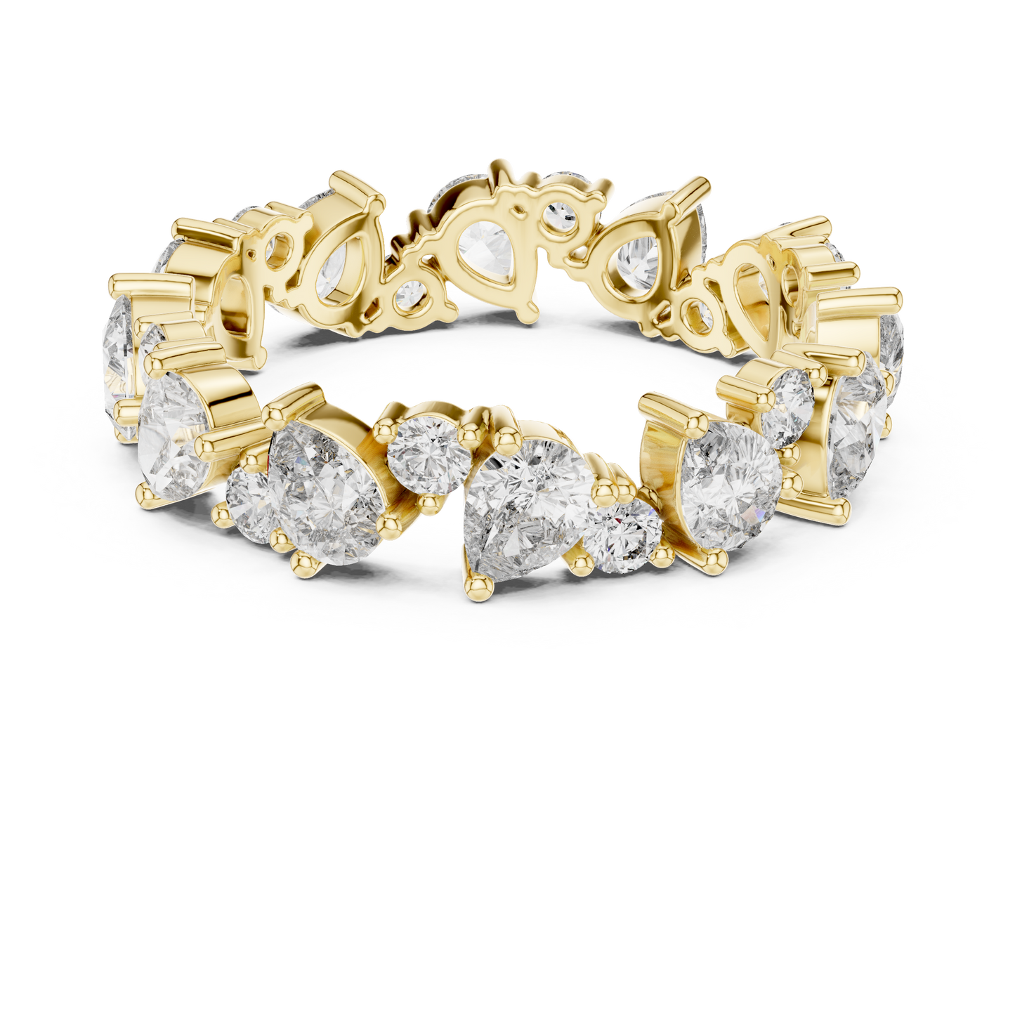 Mixed Shape Lab Grown Diamond Eternity Ring