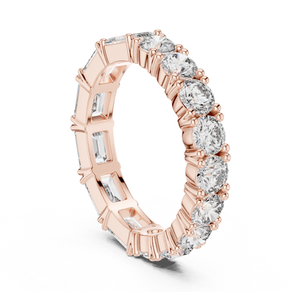 Mixed Shape Lab Grown Diamond Eternity Ring