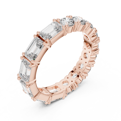Mixed Shape Lab Grown Diamond Eternity Ring