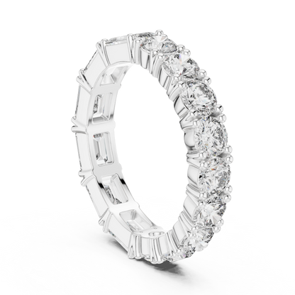 Mixed Shape Lab Grown Diamond Eternity Ring