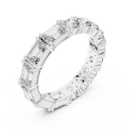 Mixed Shape Lab Grown Diamond Eternity Ring