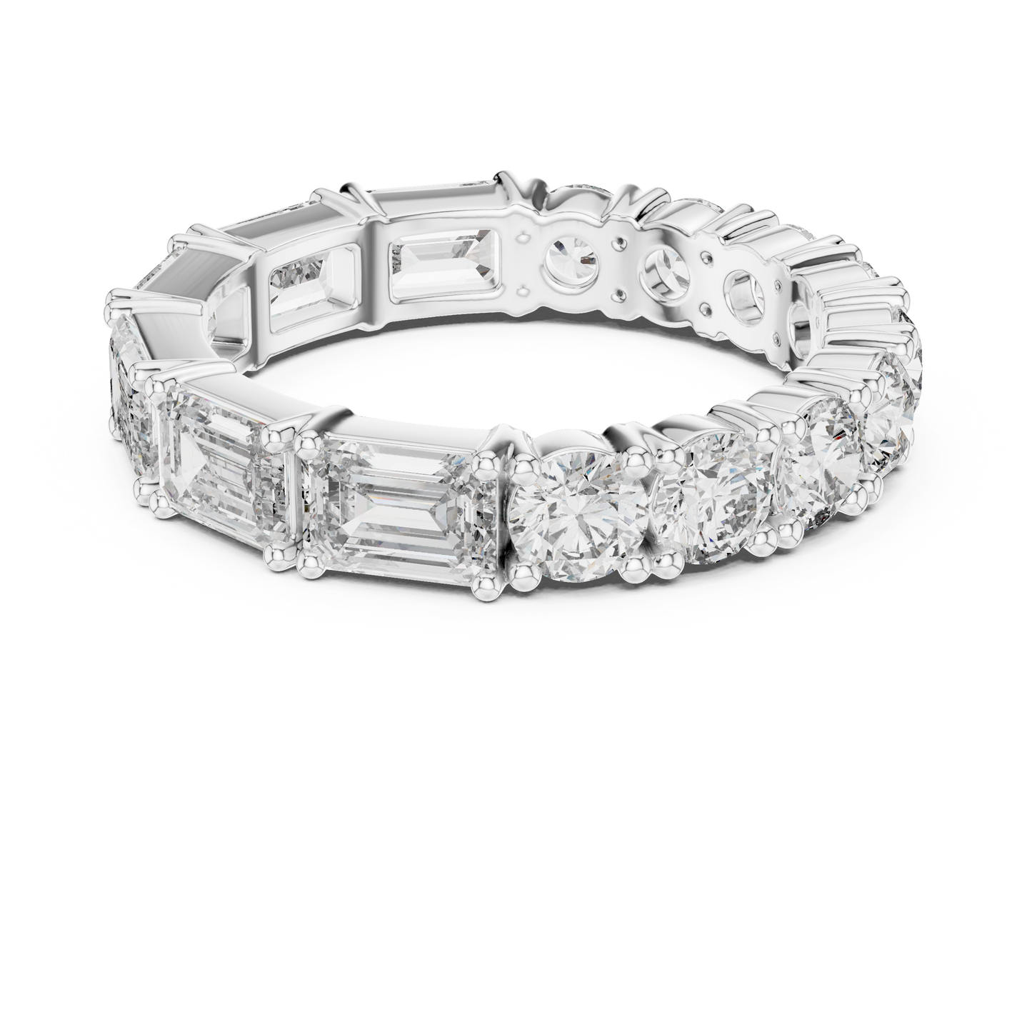 Mixed Shape Lab Grown Diamond Eternity Ring